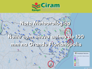 Leia mais sobre o artigo Noite com chuva acima de 100 mm na Grande Florianópolis