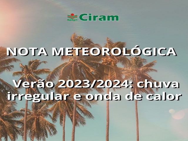 Leia mais sobre o artigo Verão 2023/2024: chuva irregular e onda de calor