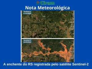 Leia mais sobre o artigo A enchente do RS registrada pelo satélite Sentinel-2 
