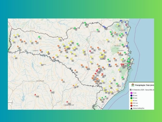 Leia mais sobre o artigo A chuva de setembro em SC e a previsão de dias mais secos